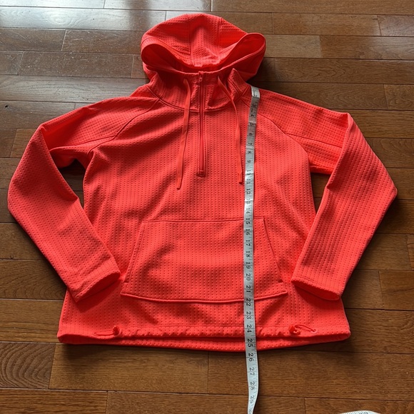 🧡ATHLETA ATMOSPHERE ANORAK HOODIE/JACKET-BRIGHT NEON ORANGE-M🧡 - Picture 5 of 12
